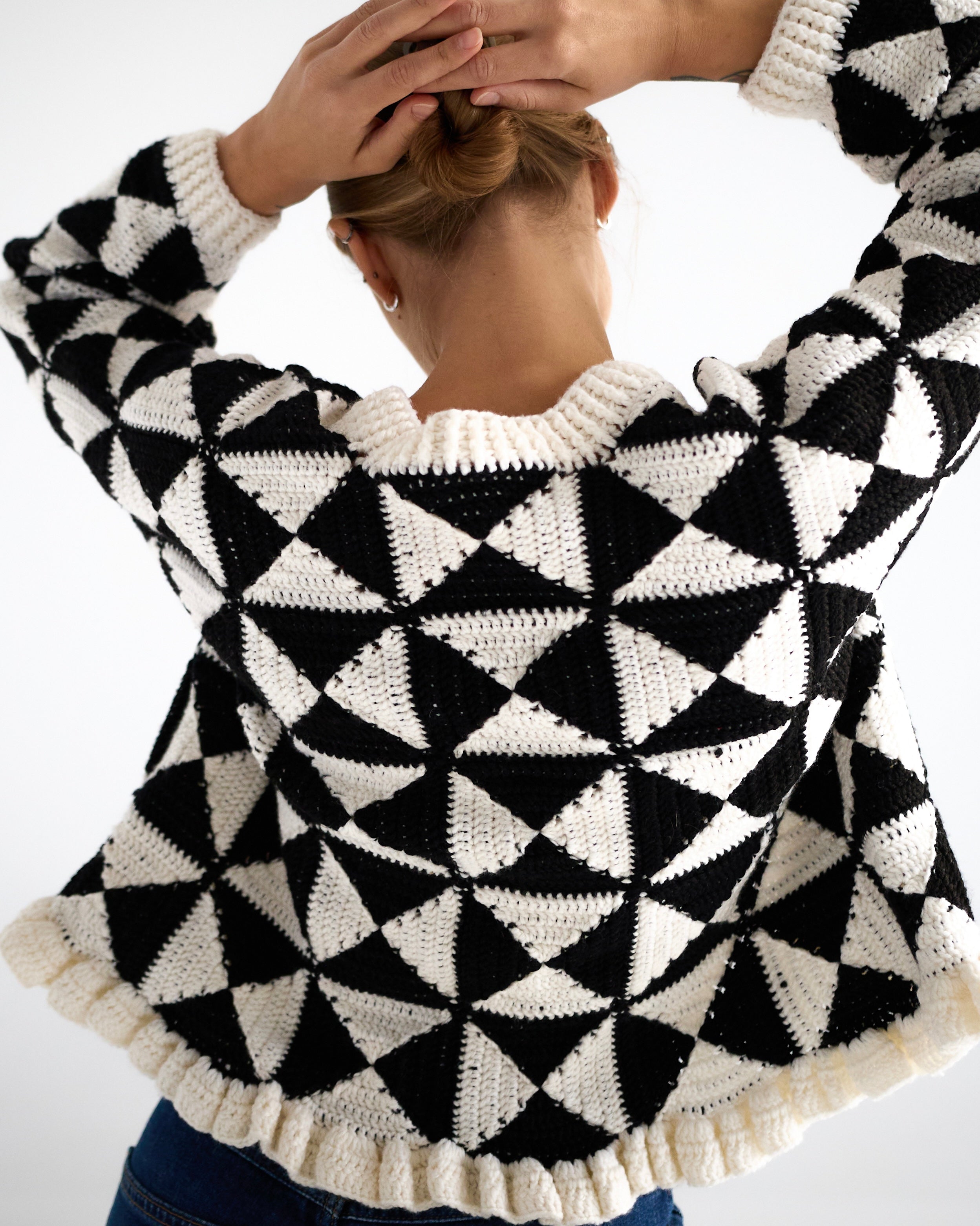 Crochet Monika Geometry Jacket  PDF Pattern (instant download)