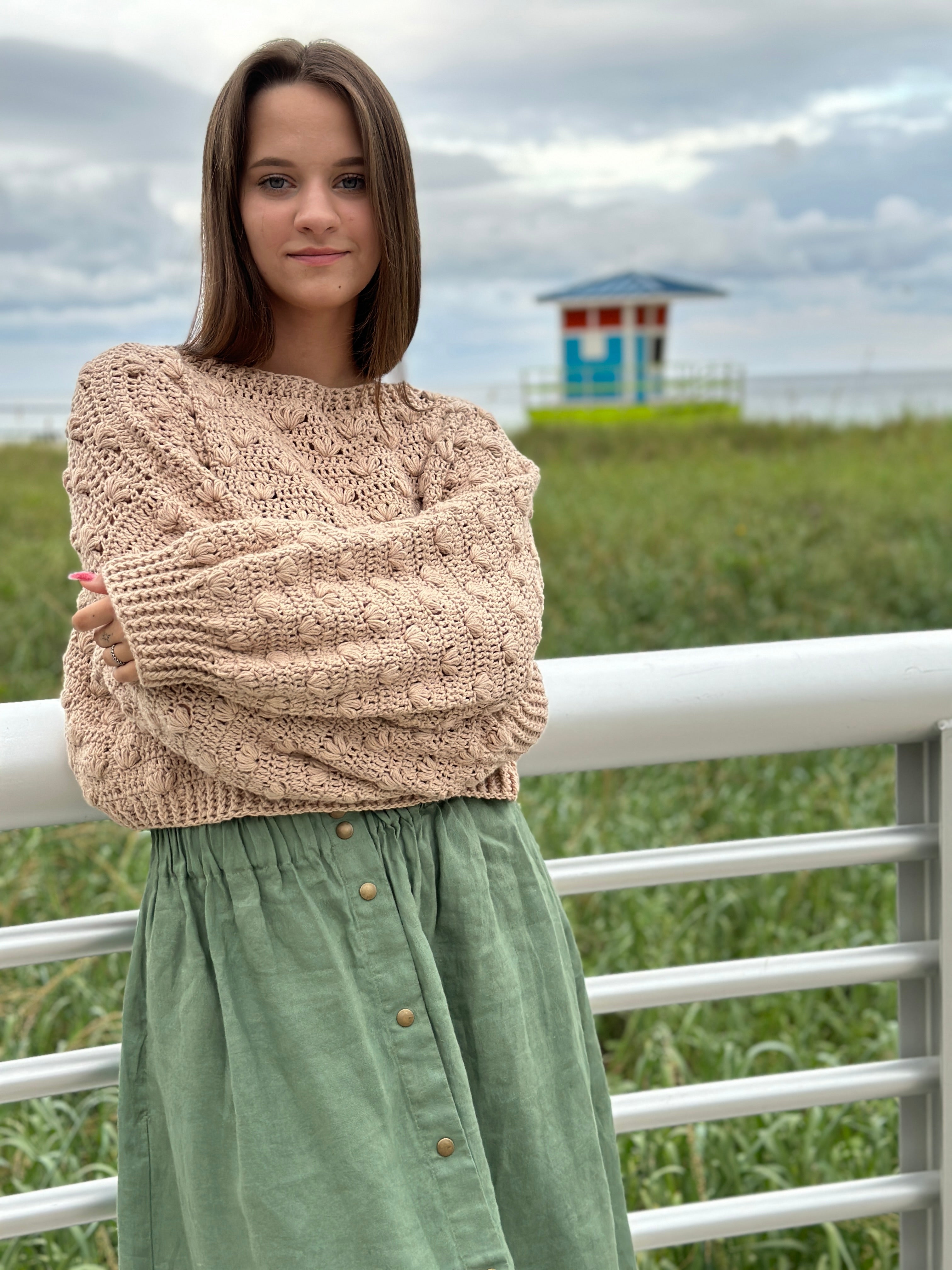 Crochet Puff Dream Sweater PDF Pattern (instant download)