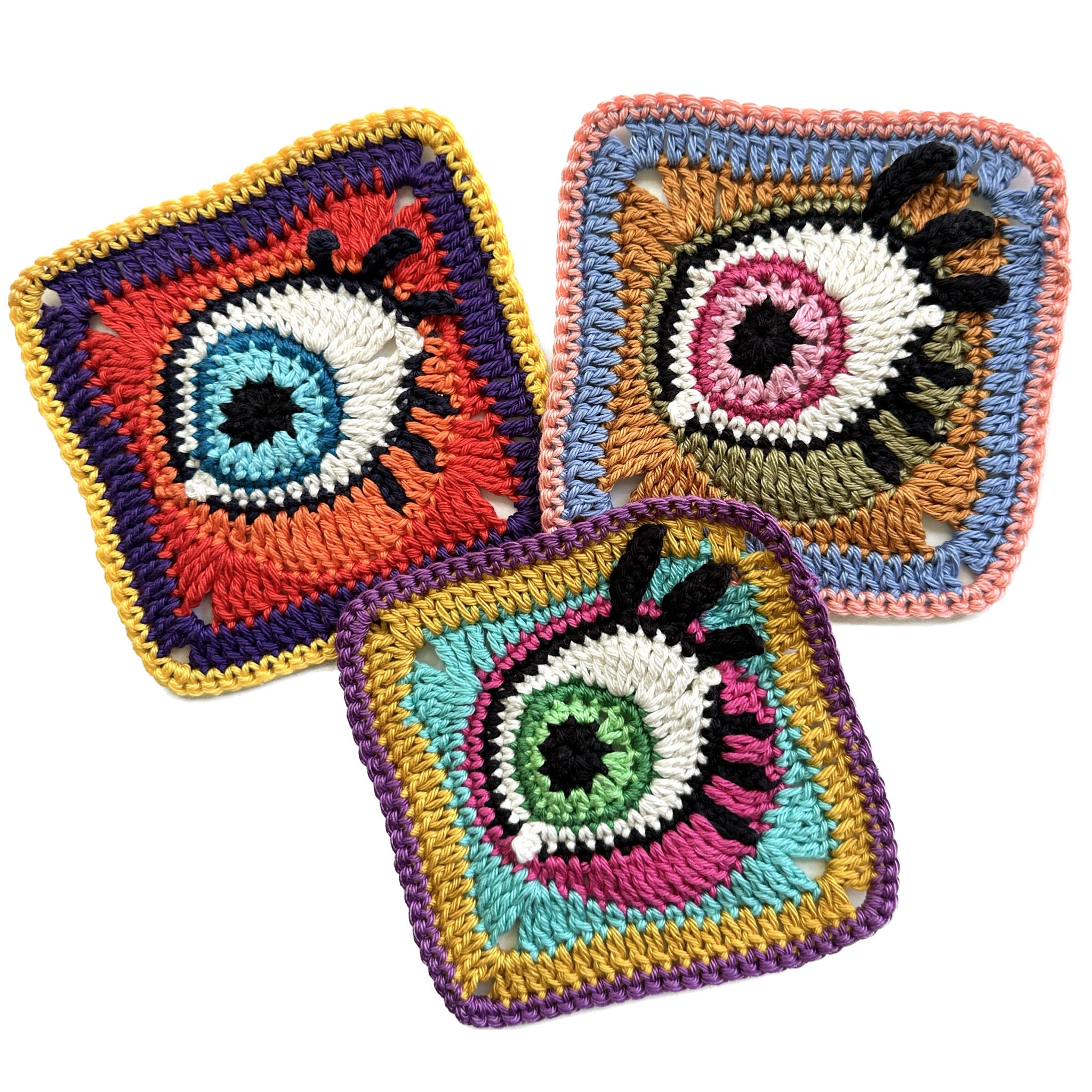 Granny Eye Square Crochet PDF PATTERN instant Download TSCrochetDesign granny-eye-square-crochet-pdf-pattern-instant-download-tscrochetdesign