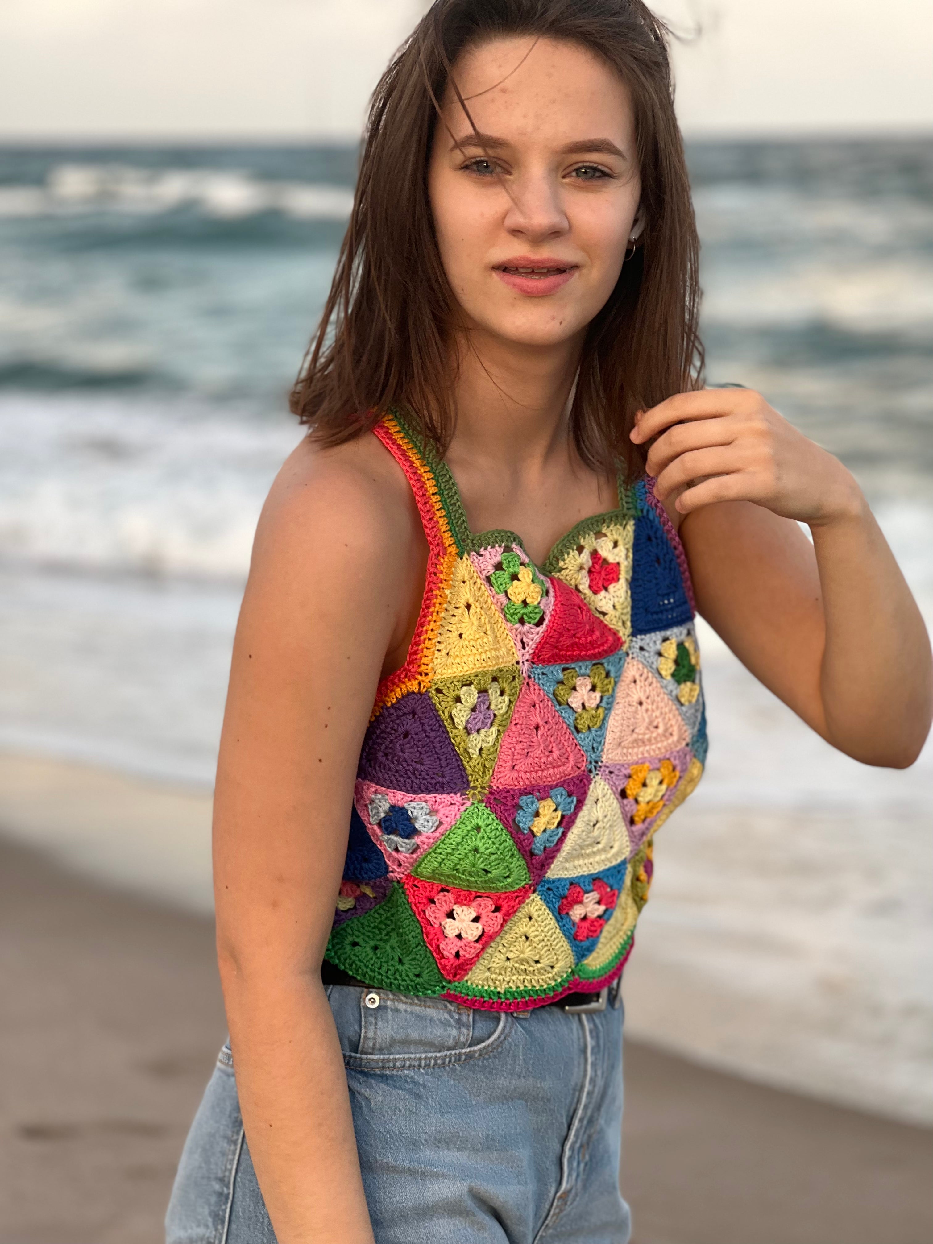 Crochet Triangle summer top PDF pattern (instant download)