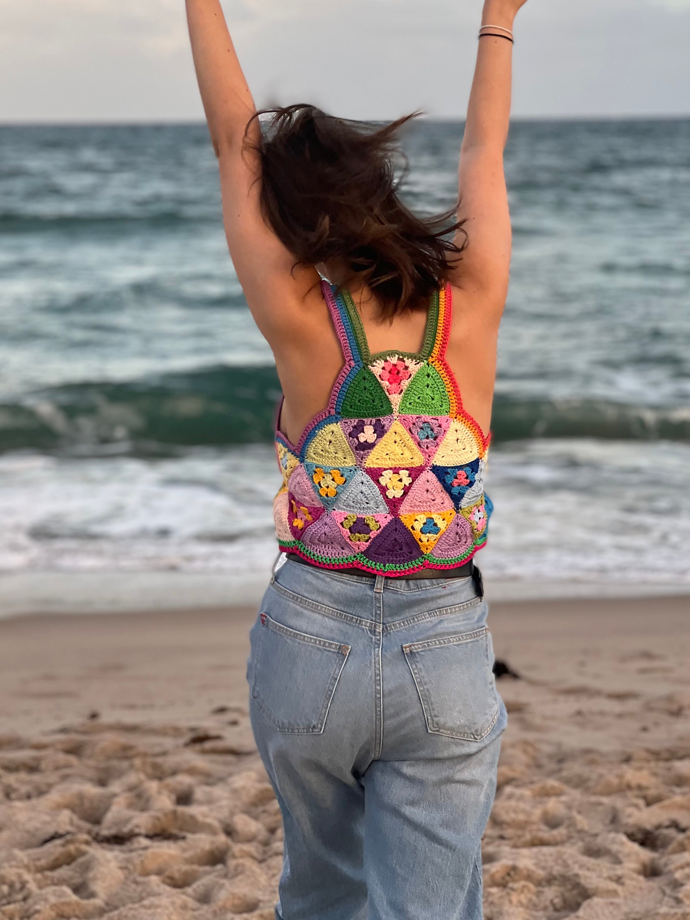 Crochet Triangle summer top PDF pattern (instant download)