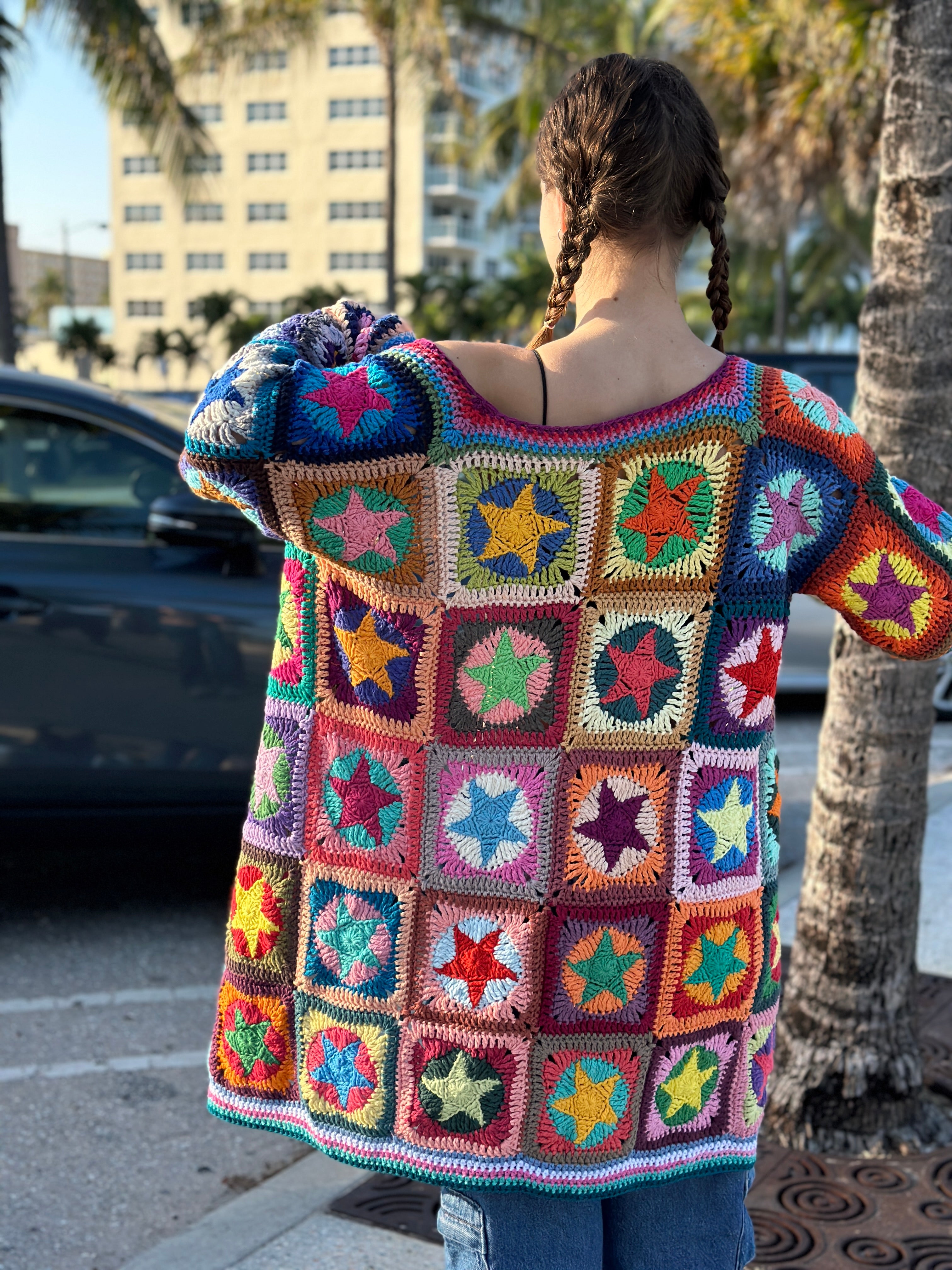 Crochet Star Cardigan PDF Pattern (instant download)