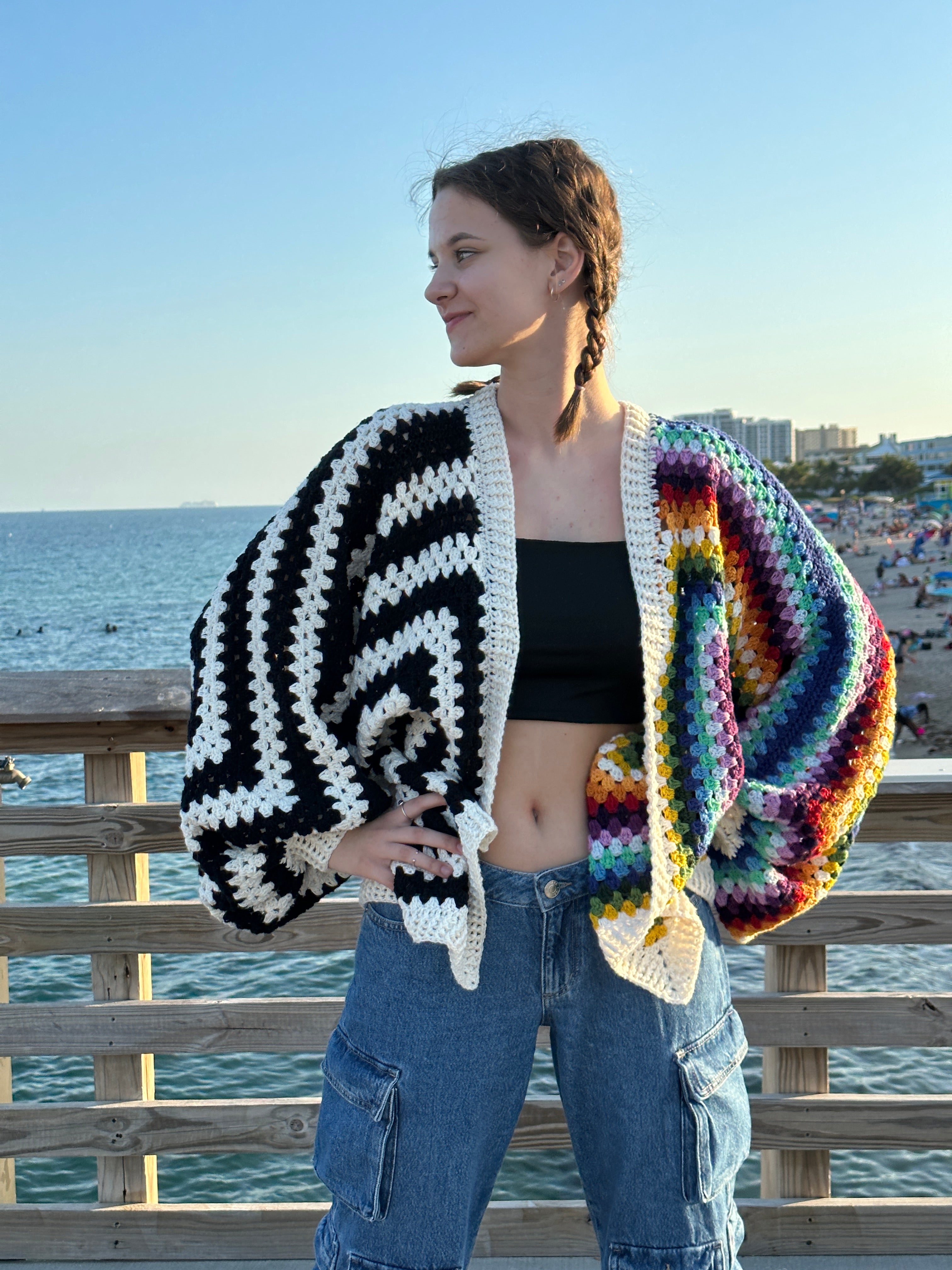 Crochet Butterfly Cardigan Pattern (instant download)